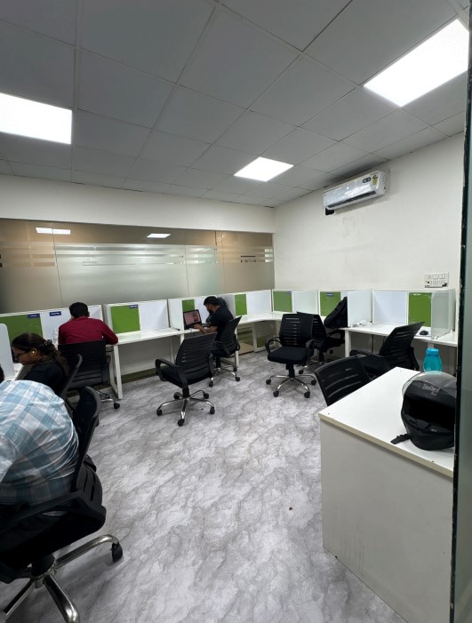Ready to move office space with 23 Workstations & 1 Director cabins