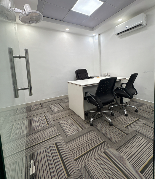 Fully furnished, Ready to move office with 6 Workstations & 1 Director cabin