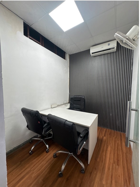 1 Director cabin along with 10 Workstations, Fully furnished office